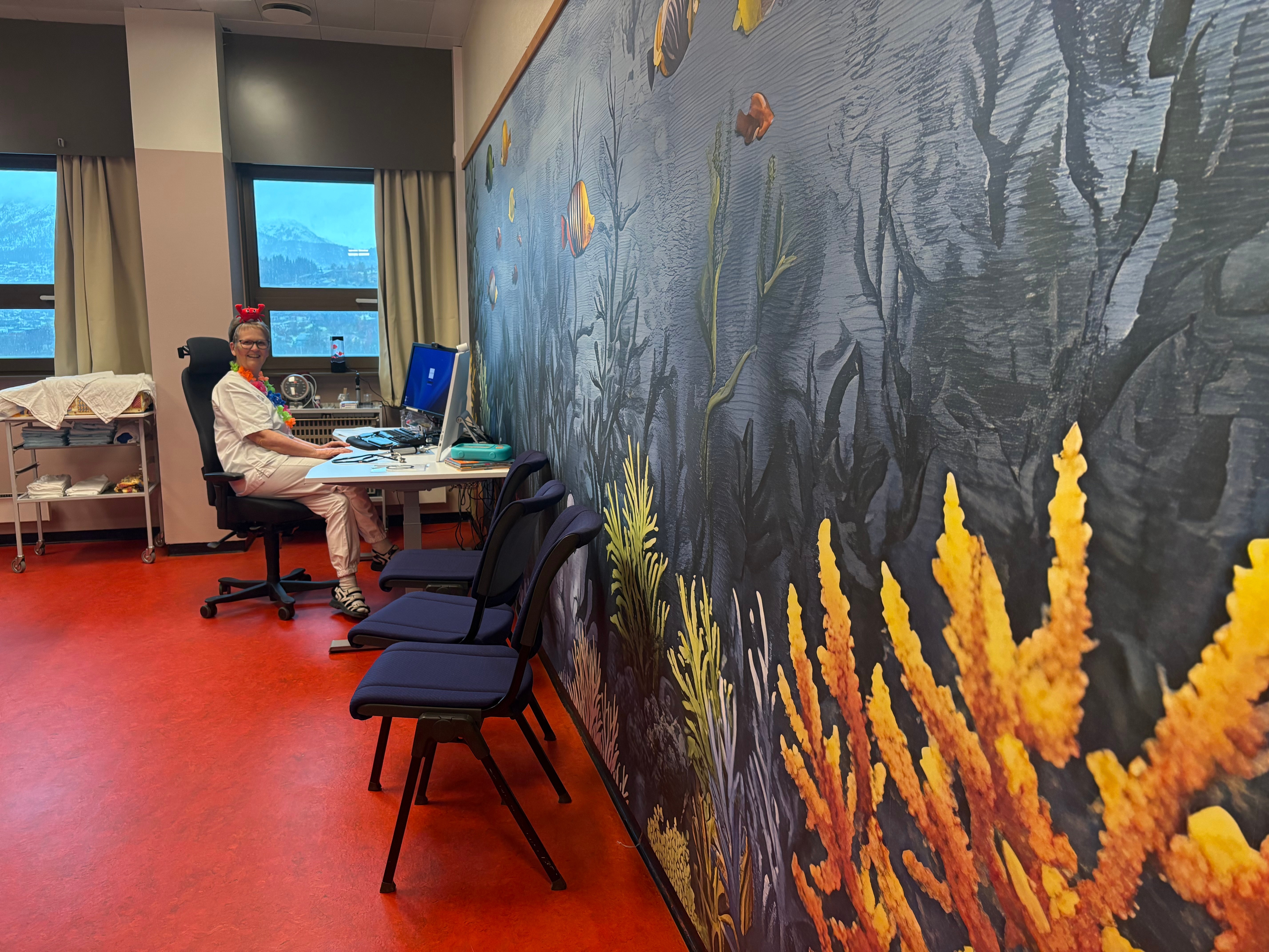 Veggkunst ved barn og unge sin poliklinikk