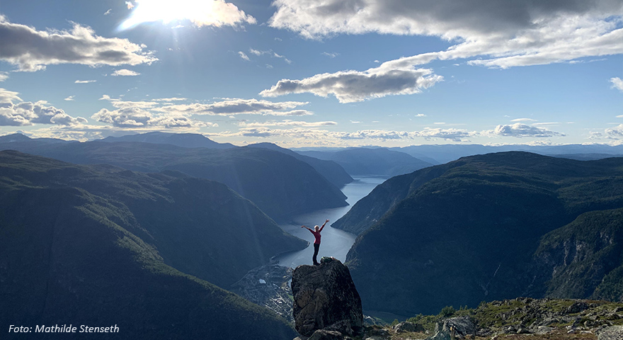 Landskapsbilde med utsikt