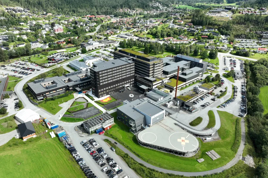 Førde sentralsjukehus, dronebilde august 2024