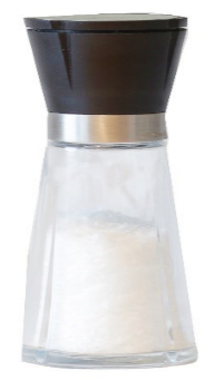 Et glassbeger med salt