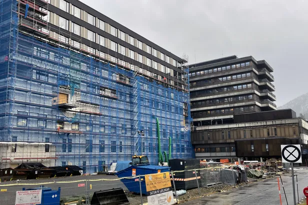Bilde av nybygget ved Førde sentralsykehus.