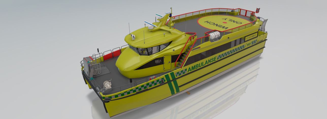 ein gul ambulansebåt