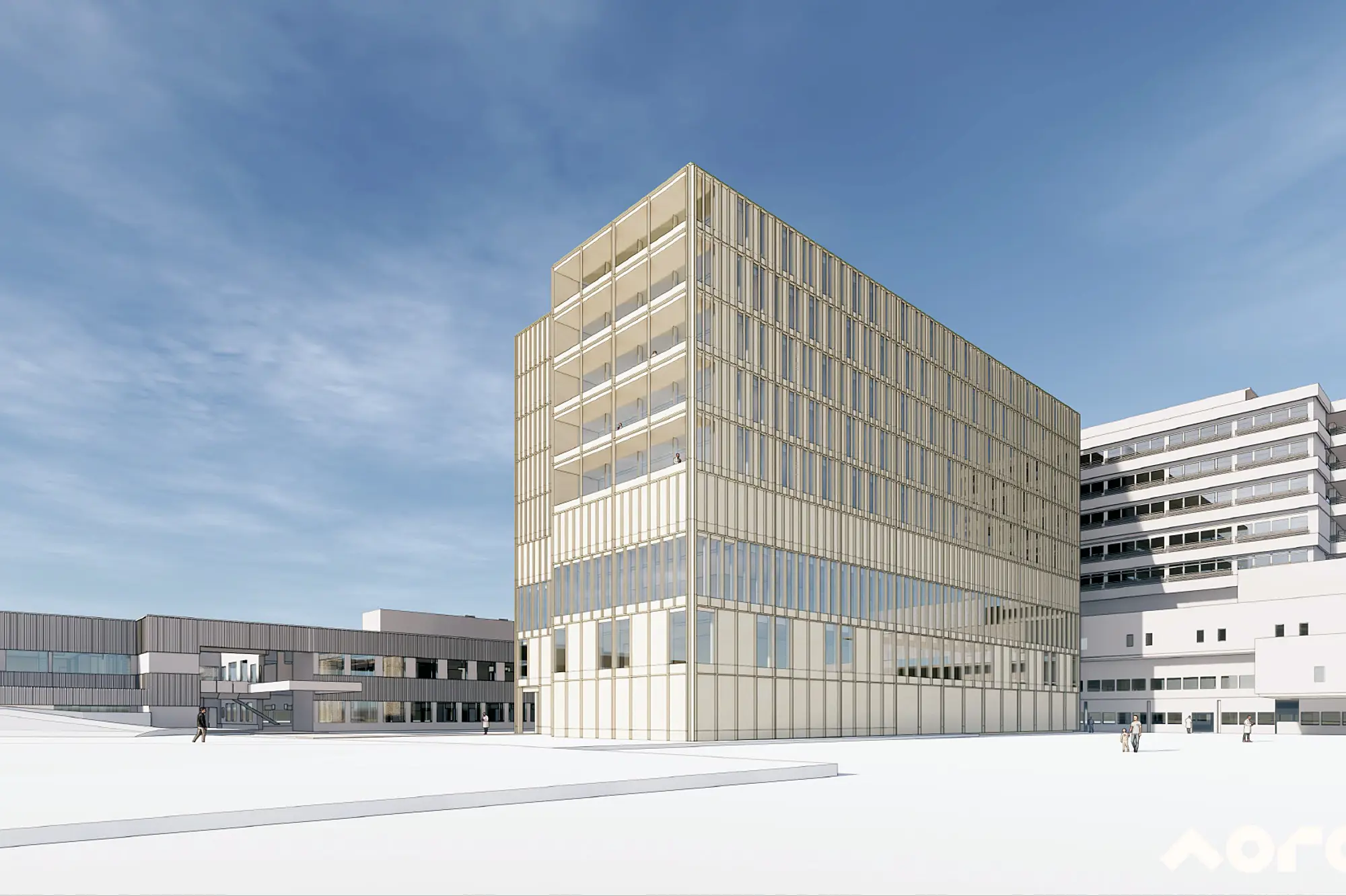 fasadeillustrasjon av eit bygg