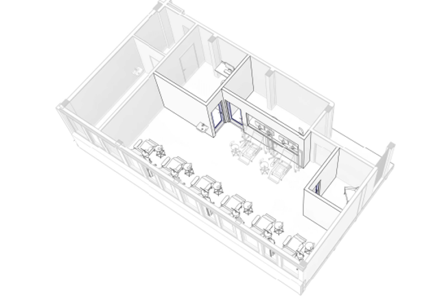 En tegning av et hus