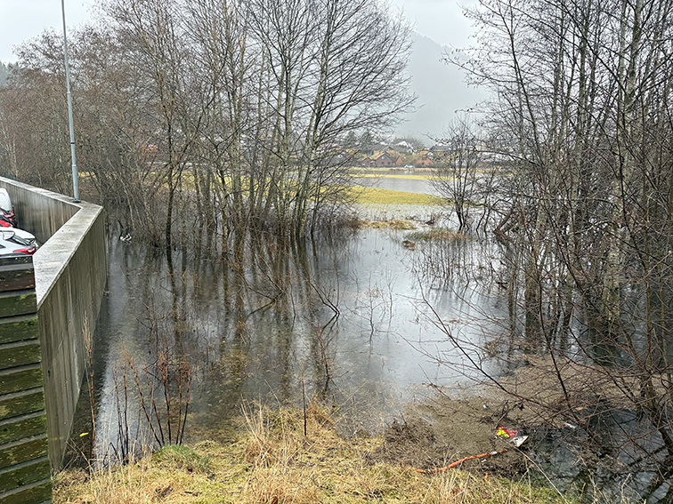 Ein oversvømt elvekanal